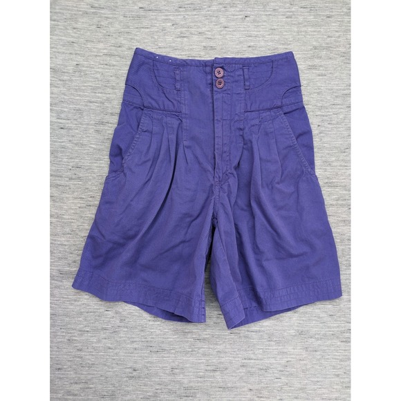 Vintage Jordache Super High Waisted Shorts Purple Size 7/8 Cotton Boho Hippie‎ - Picture 1 of 9